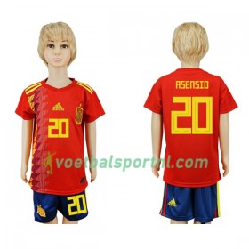 Spanje Asensio 20 Kind Thuis Tenue WK voetbal 2018